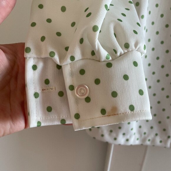 VINTAGE 1960s Devonette Polytron 3 piece set blouse skirt pants size 12 - Picture 5 of 13